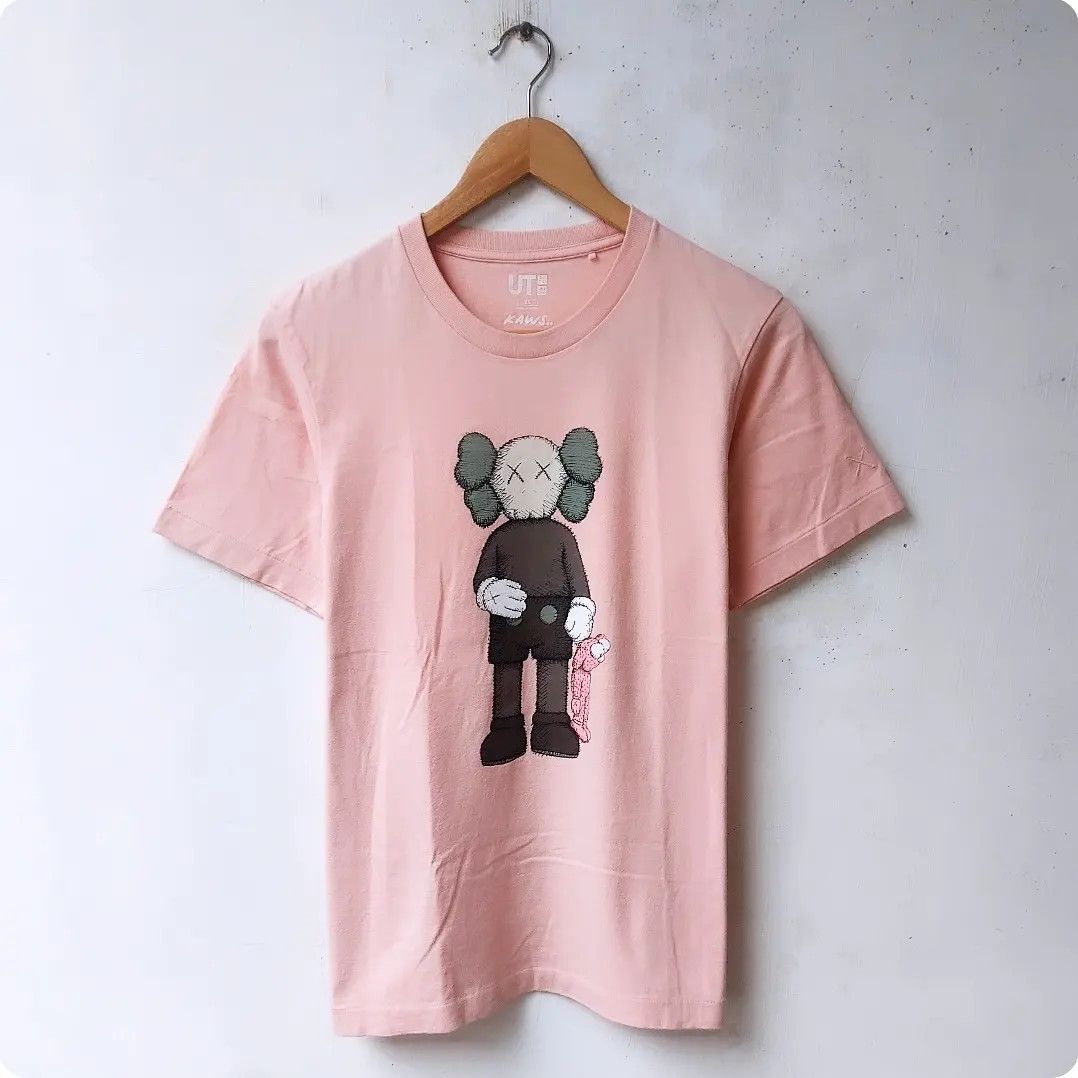 image of Kaws Tshirt in Pink, Men's (Size XS)