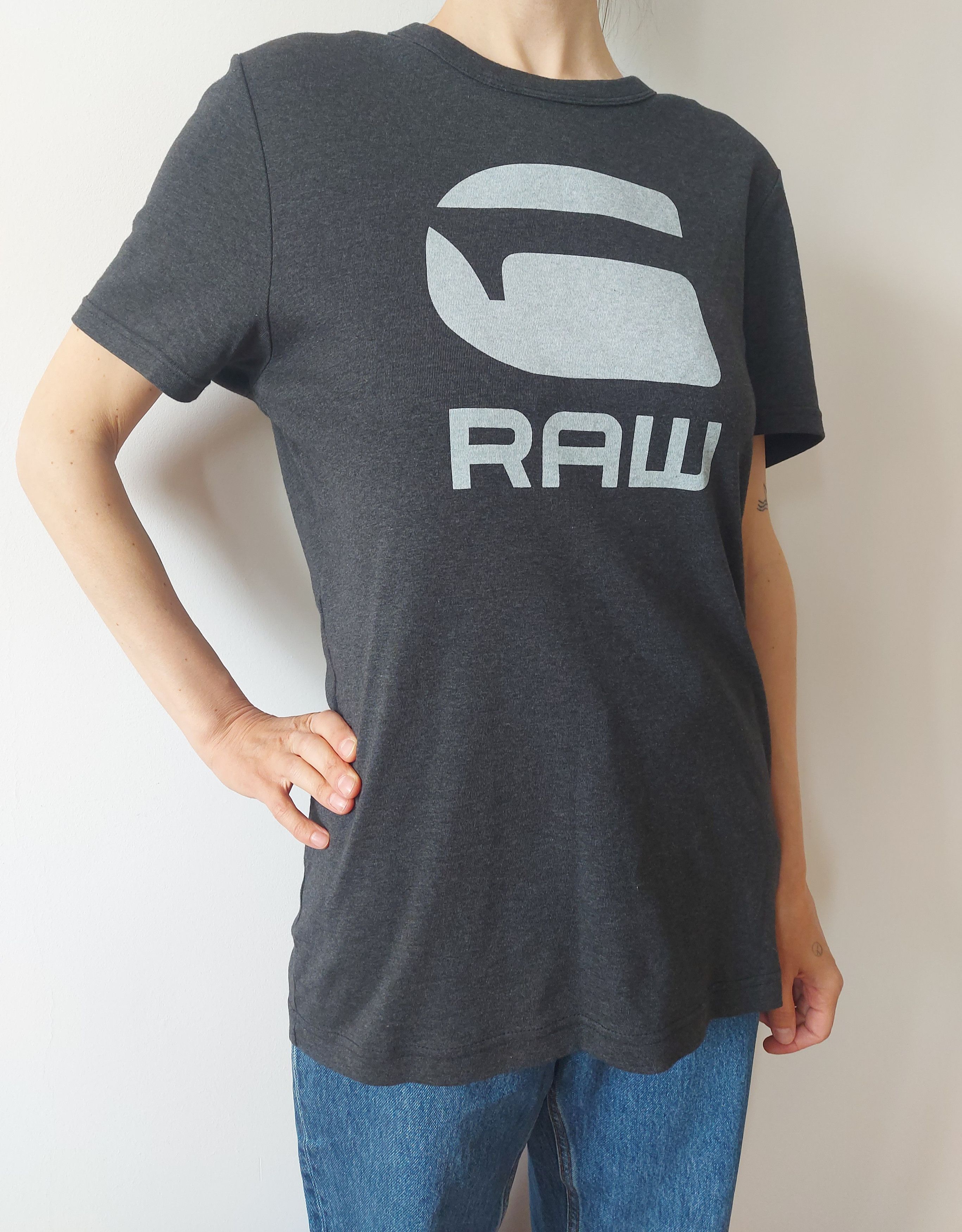 G-Star G-Star Raw Dark Gray Women's Organic Cotton T-shirt Size L / US 10 / IT 46 - 1 Thumbnail