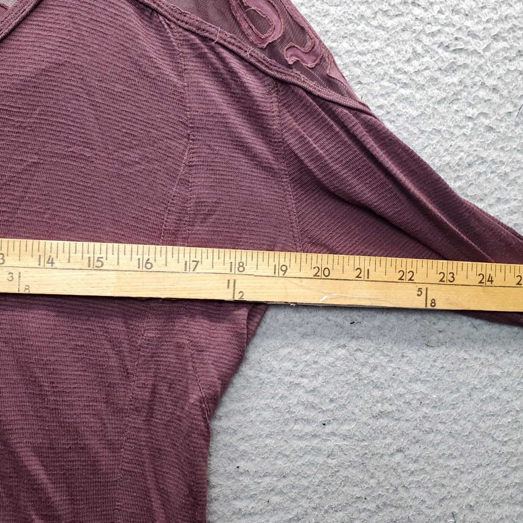 Free People Free People Tunic Top Womens XS Purple Long Sleeve V-Neck Pullover High-Low Hem Shirt Size XS / US 0-2 / IT 36-38 - 6 Thumbnail