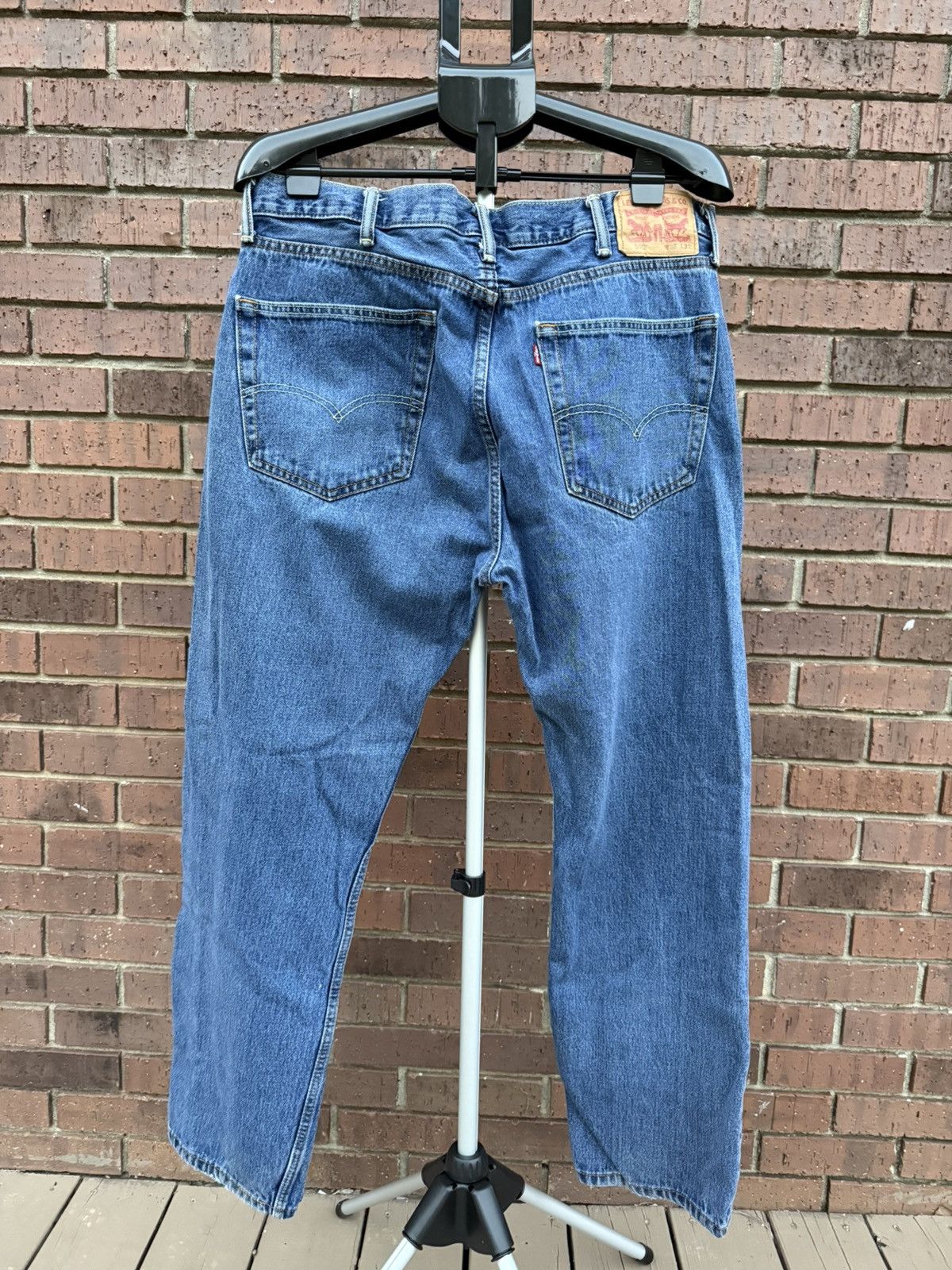 Levi's Levis 505 Denim Blue Jeans Mens Size 38 X 32 Straight Leg Size US 38 / EU 54 - 6 Thumbnail