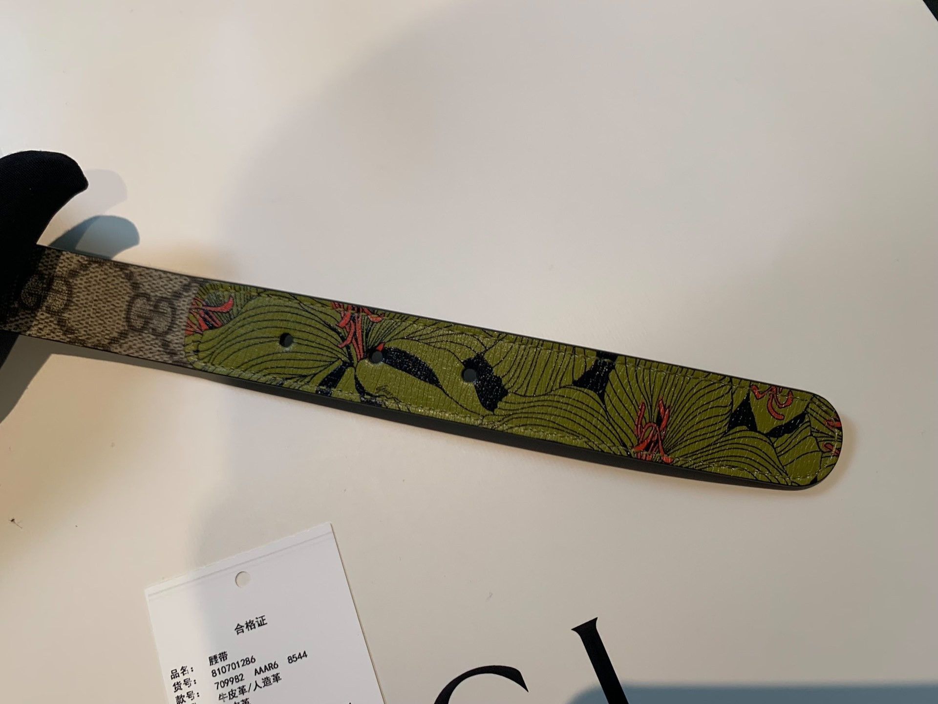 Gucci Gucci Brand New Old Flower Floral Belt 2501-Nextarrow Size ONE SIZE - 4 Thumbnail