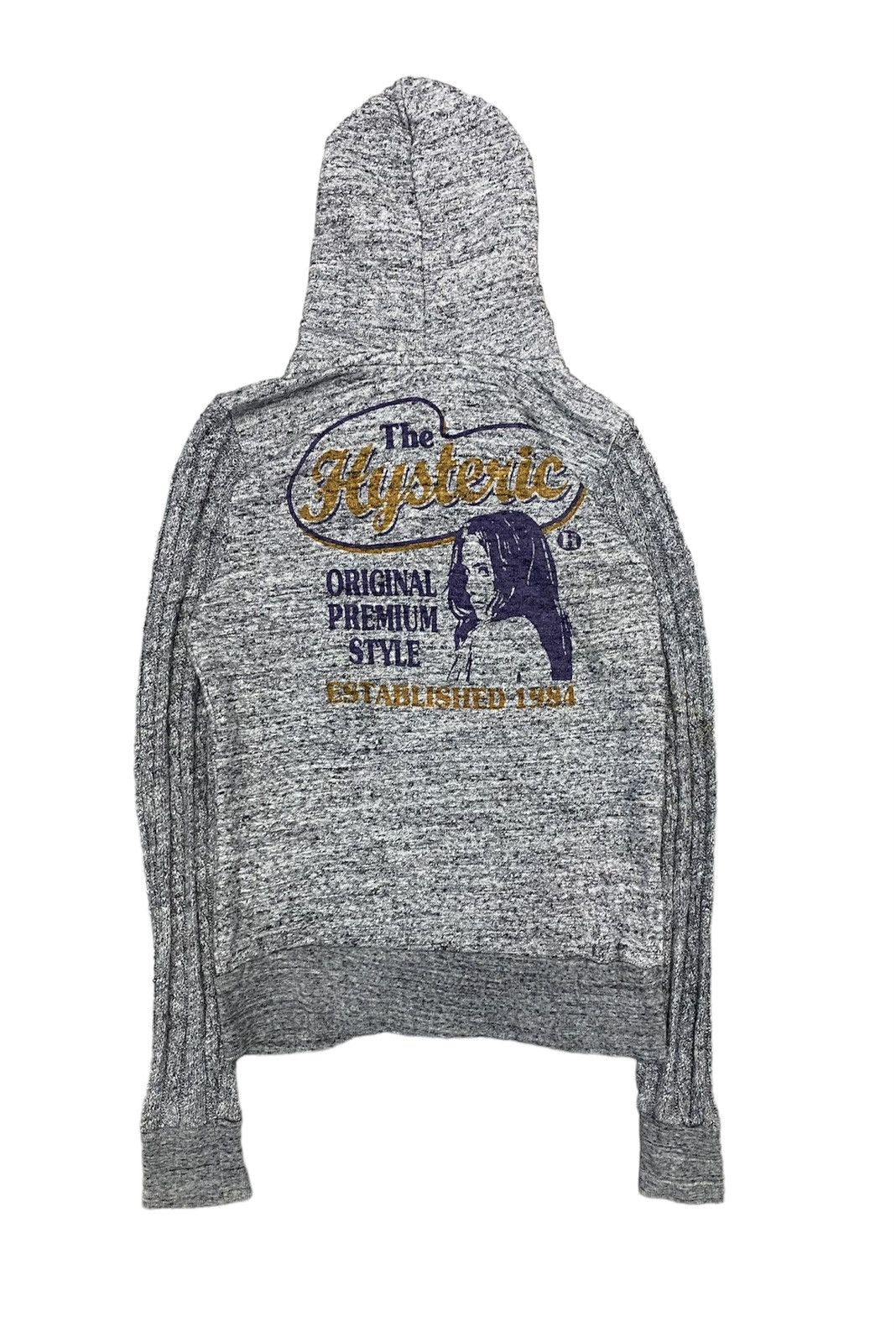 Hysteric Glamour Blend Hybrid sleeve knit hoodie