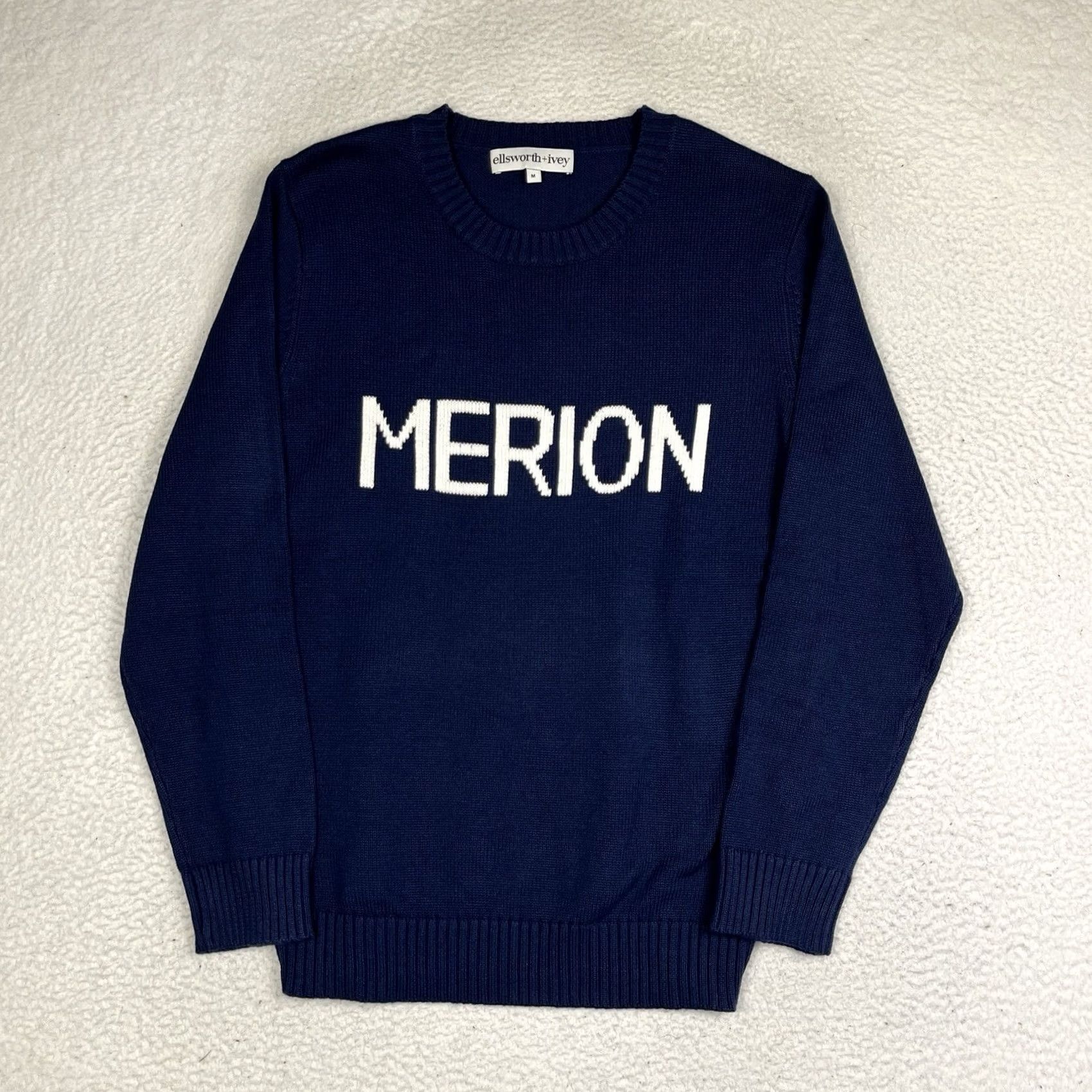Vintage Ellsworth & Ivey Merion Golf Club Sweater Medium Blue Preppy Size M / US 6-8 / IT 42-44 - 2 Thumbnail
