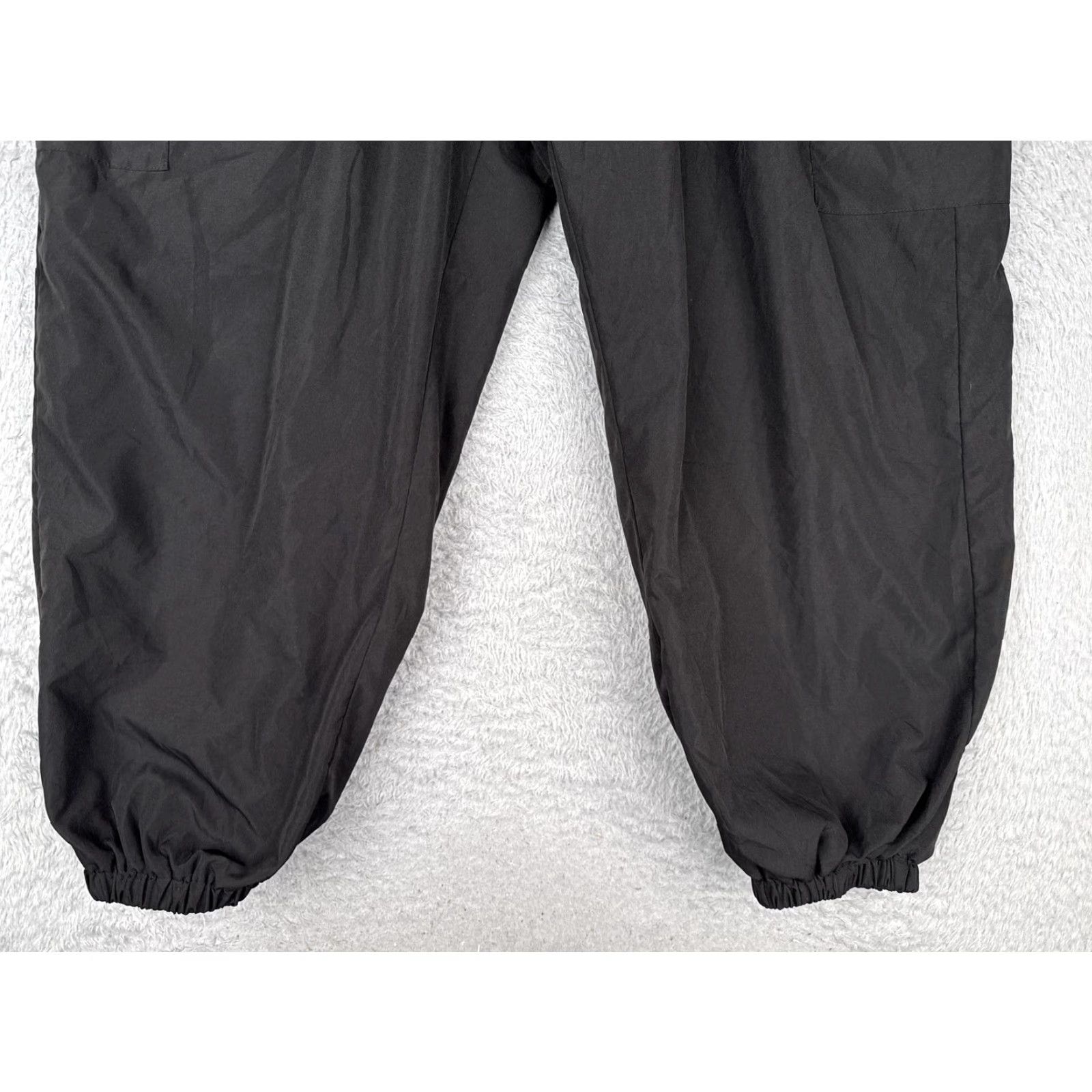 Shein SHEIN Curve Pants Womens 2XL Black Sherpa Lined Cargo Joggers Cuffed WARM Snow Size 40" / US 18 - 2 Thumbnail