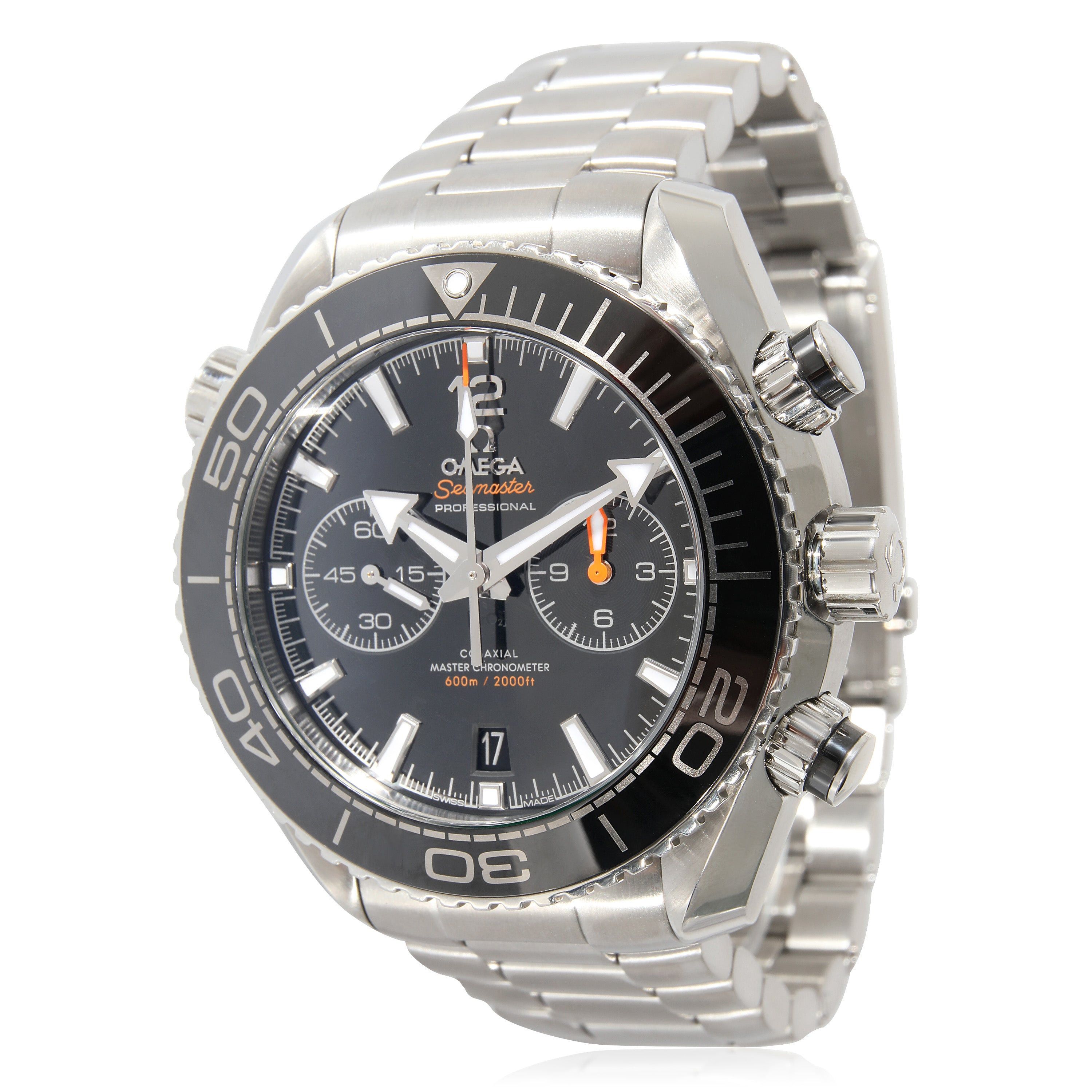 image of Omega Seamaster Planet Ocean Diver 215.30.46.51.01.001 Men's Watch In Stainless in Red