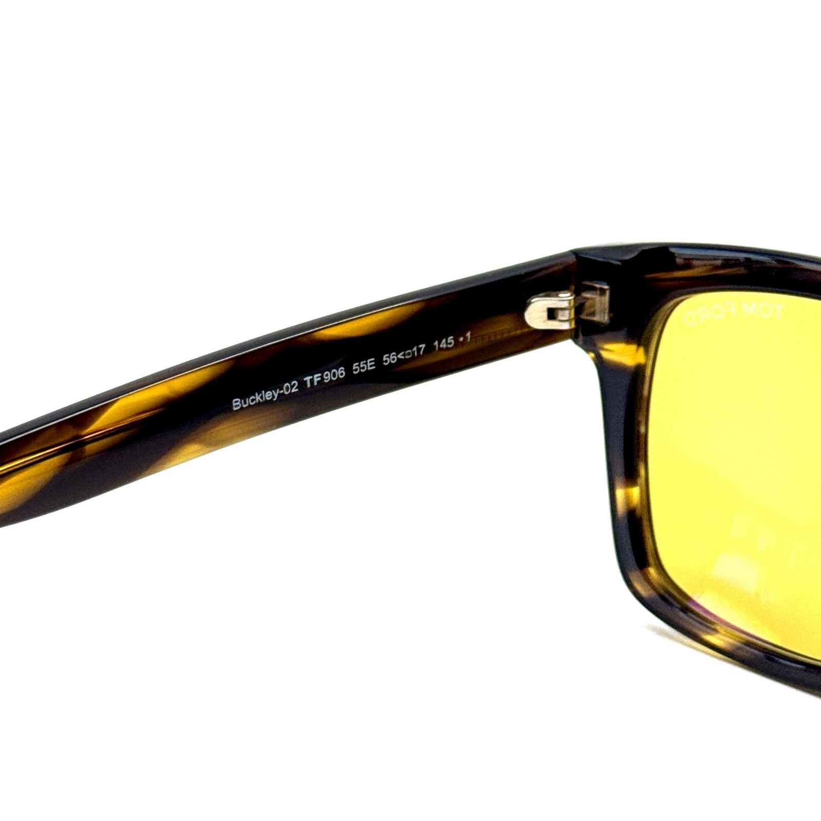 Tom Ford New, TOM FORD Buckley-02 Sunglasses TF906 55E Authentic Size ONE SIZE - 8 Thumbnail