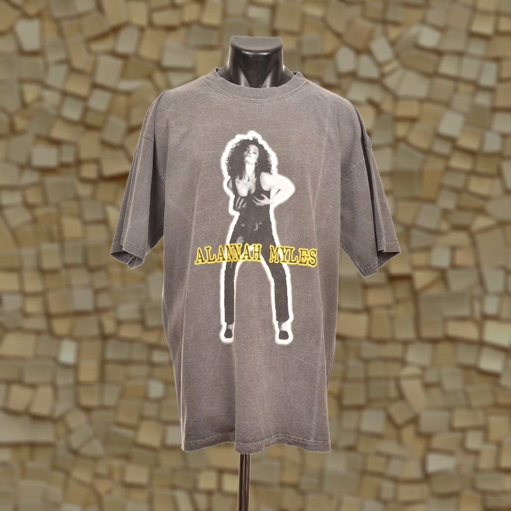 Vintage VINTAGE Swag T-Shirt Arival 90s Alannah Myles Gray Size L Mens Size US L / EU 52-54 / 3 - 1 Thumbnail
