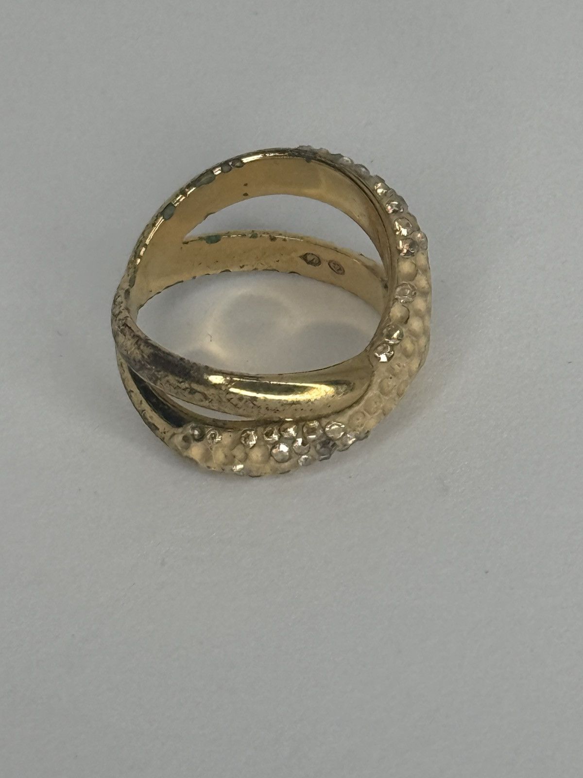 Swarovski Swarovski Gold Ring - missing crystals ! Size ONE SIZE - 3 Thumbnail