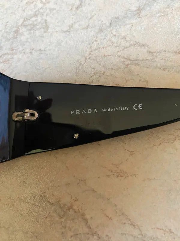 Prada × Vintage PRADA Sunglasses Wrap Shield Mask Symbole Sport Red Tab Size ONE SIZE - 6 Thumbnail