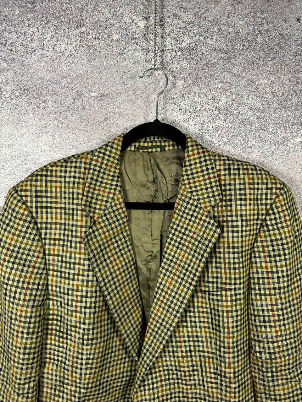 Burberry × Vintage Burberry's Vintage Plaid Check Blazer Oldmoney Men's Large Size 44R - 4 Thumbnail