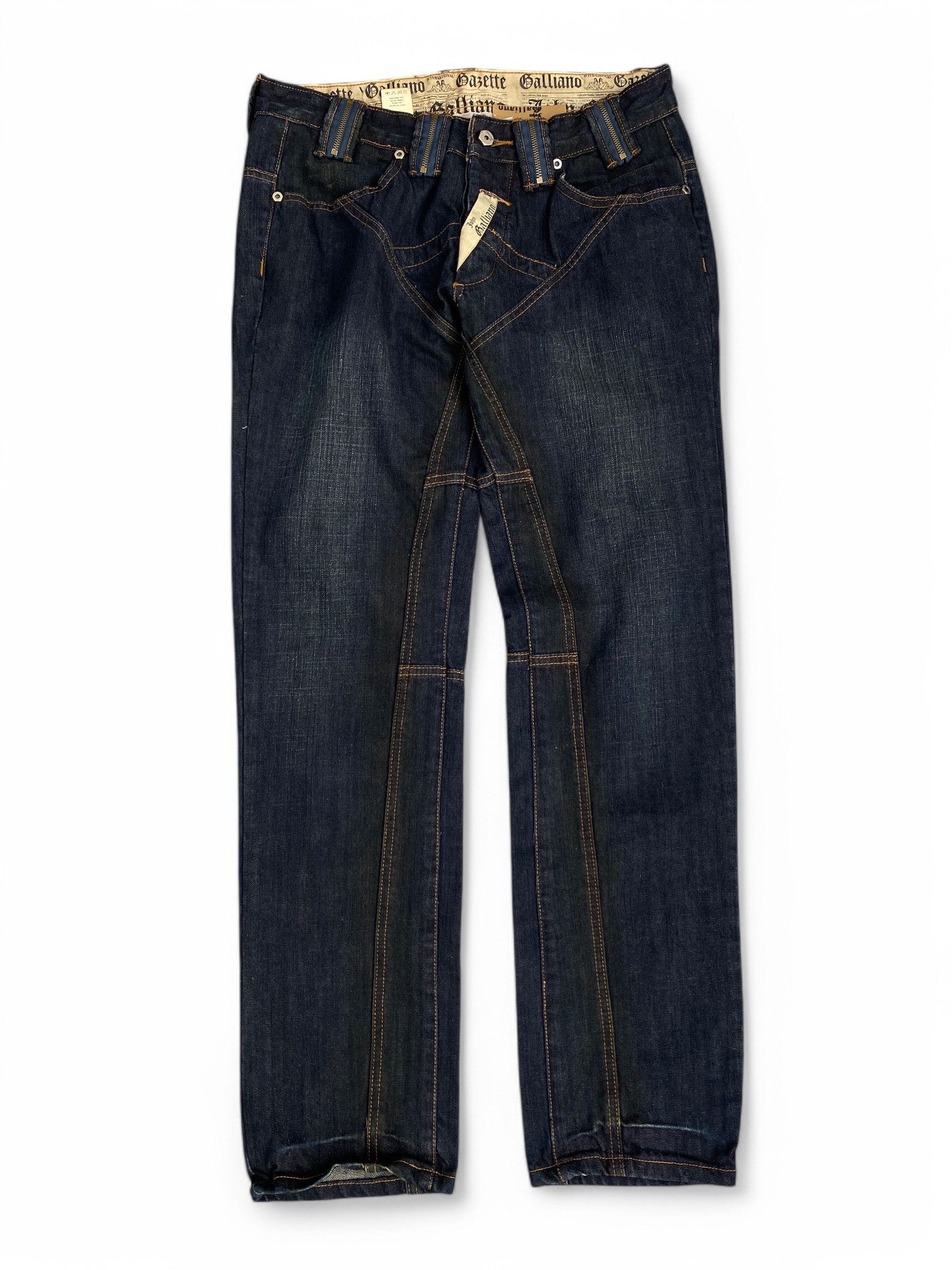 John Galliano John Galliano Gazette Distressed Denim Jeans | Grailed