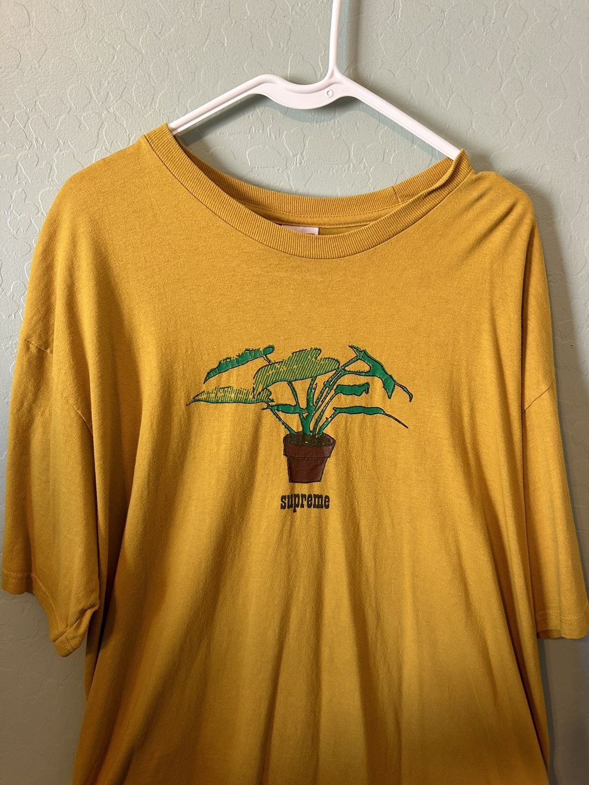 image of Supreme Plant Tee in Mustard, Men's (Size XL)