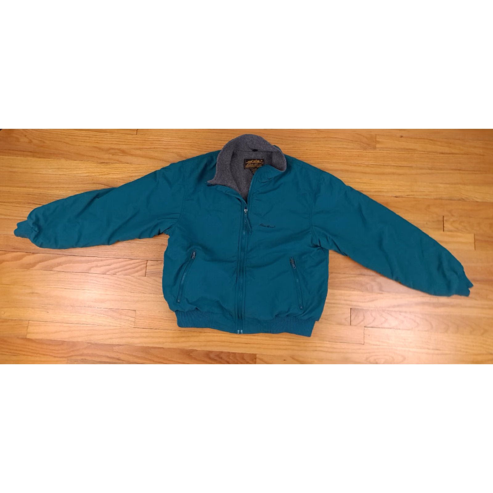Eddie Bauer Eddie Bauer Jacket USA Made Full Zip Green-Teal Lightly Insulated L Size US L / EU 52-54 / 3 - 3 Thumbnail