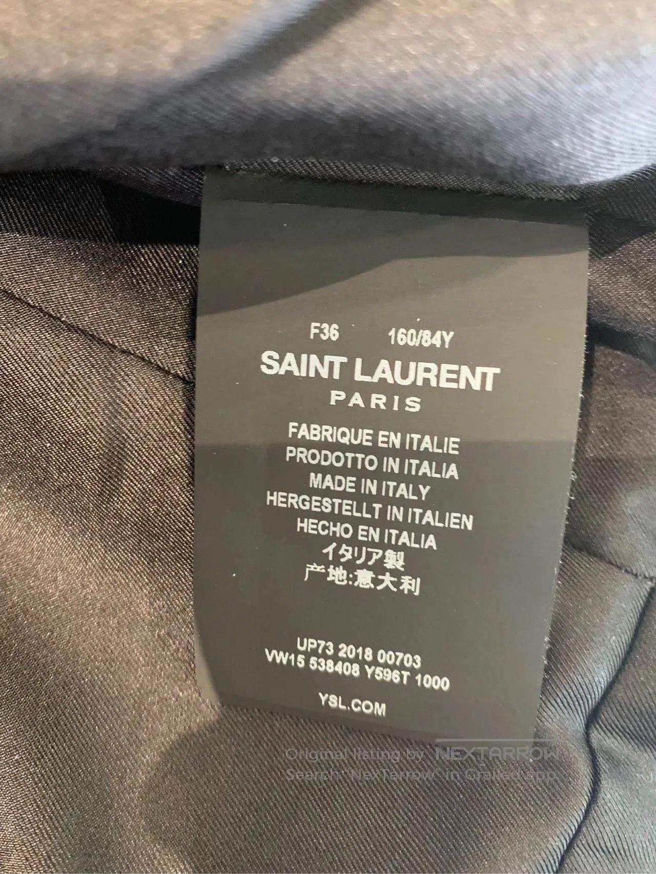 Saint Laurent Paris Saint Laurent Star Pattern Short Jacket. Size XS / US 0-2 / IT 36-38 - 4 Thumbnail