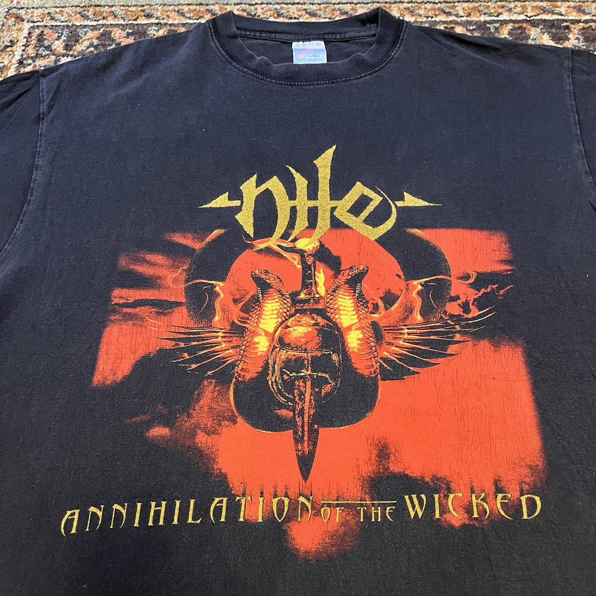 Band Tees × Vintage Nile Annihilation of the Wicked Tour Promo Large Band Shirt Size US L / EU 52-54 / 3 - 2 Thumbnail