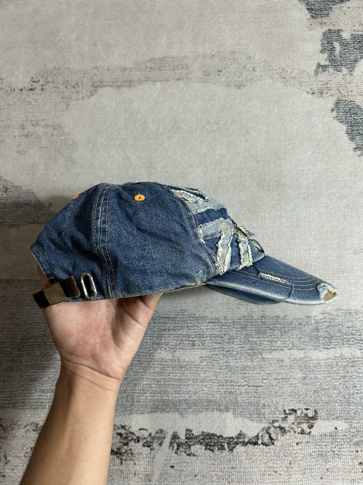If Six Was Nine × Japanese Brand Japanese Paerangi Y2k Distressed Denim Hat Size ONE SIZE - 2 Thumbnail