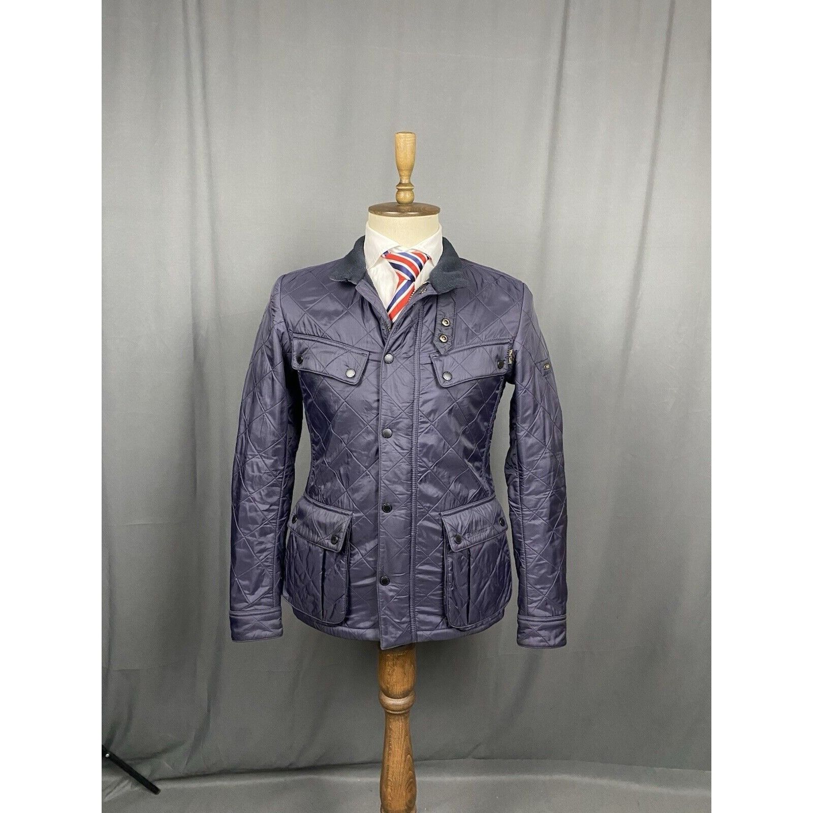 Barbour Barbour International Ariel Polarquilt Mens' Blue Quilted In Size US S / EU 44-46 / 1 - 3 Thumbnail