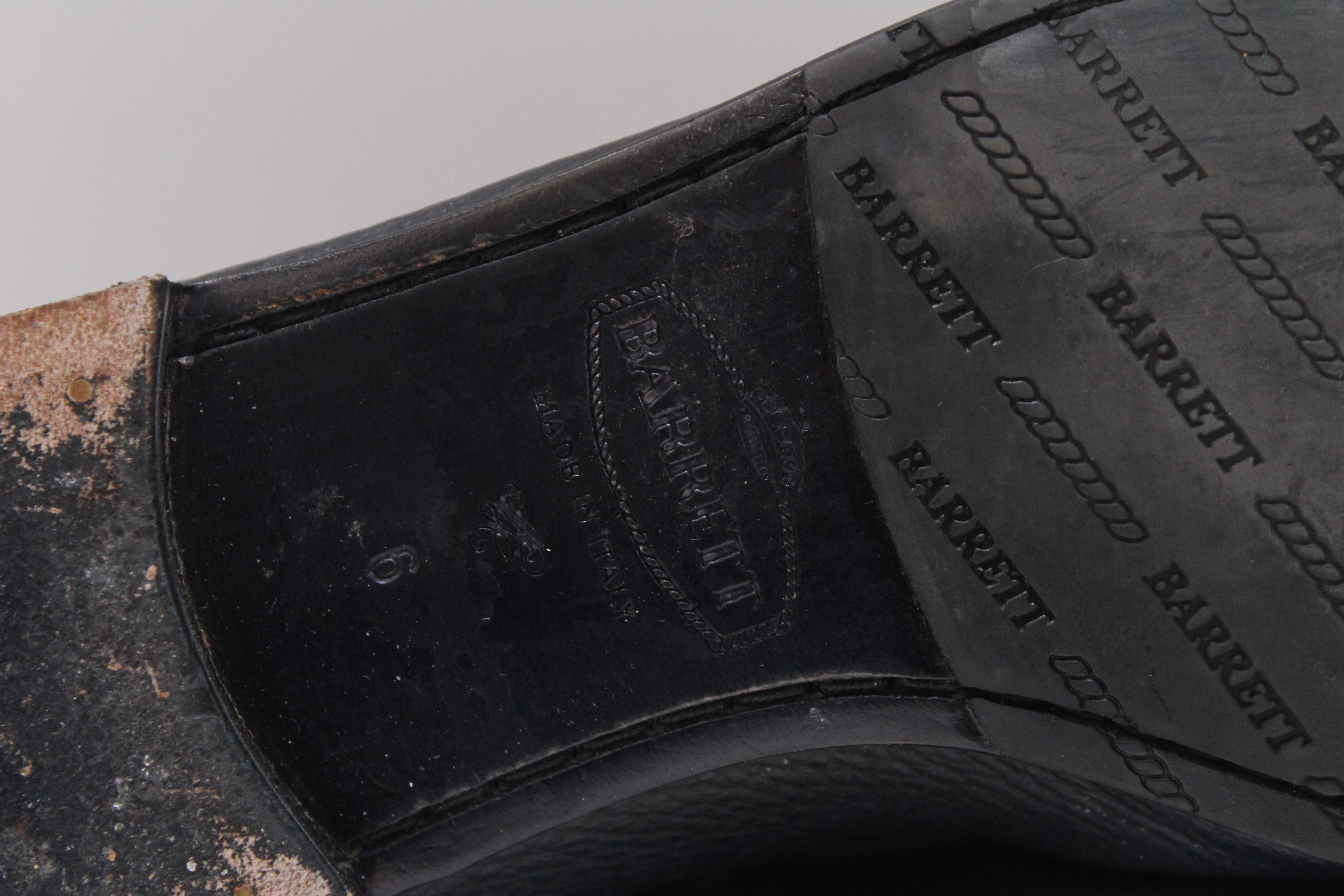 Barrett Barrett Black Grain Leather Braided Loafers - Size UK 6 Size US 7 / EU 40 - 12 Thumbnail