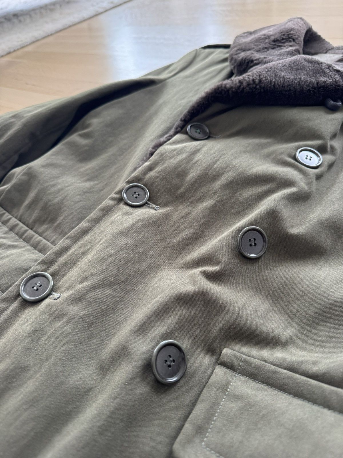Aspesi Military inspired peacoat with fur Size US M / EU 48-50 / 2 - 3 Thumbnail