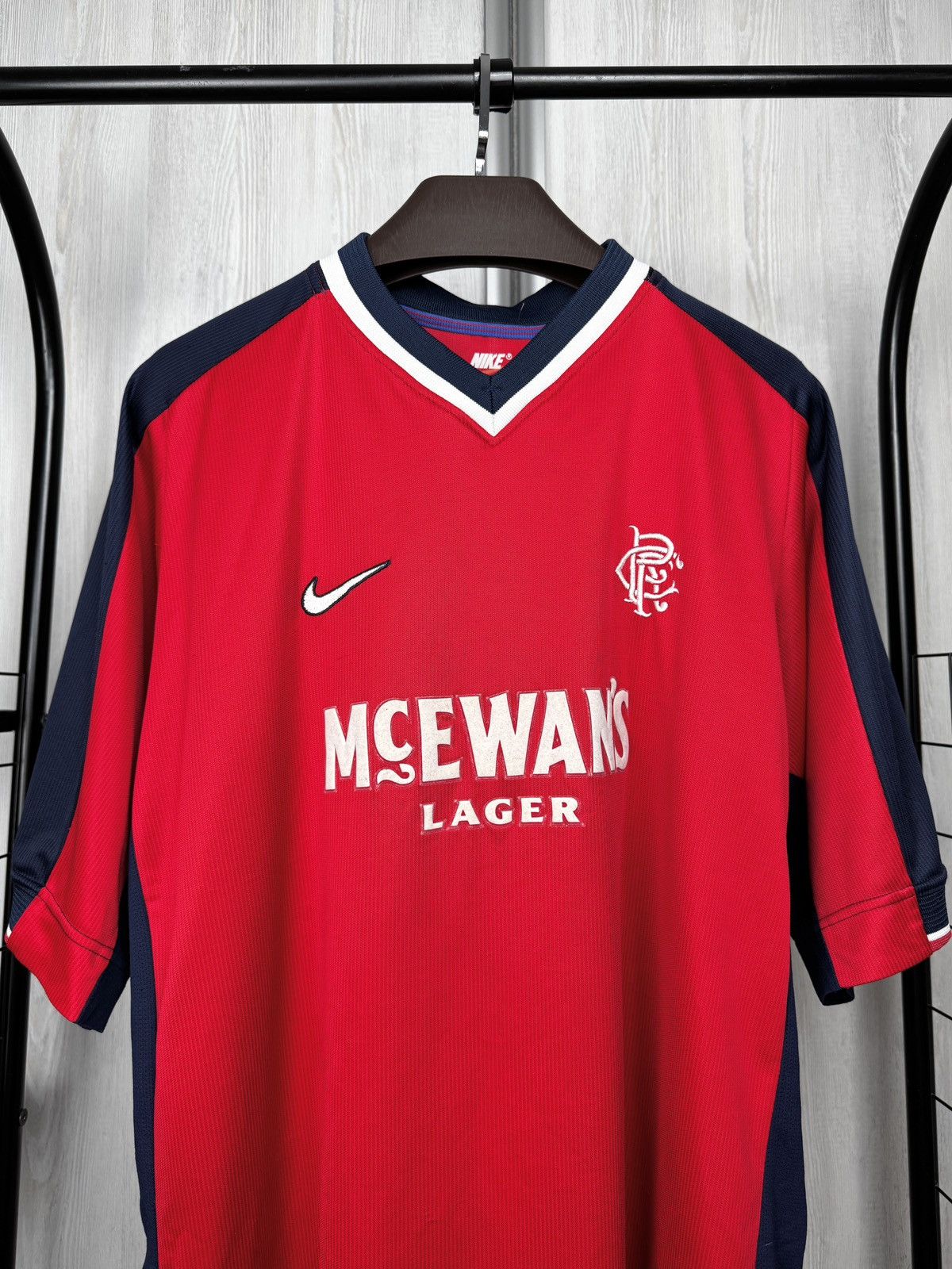 Nike Nike Glasgow Rangers FC 1998/1999 Away Shirt Soccer Jersey Size US XXL / EU 58 / 5 - 3 Thumbnail