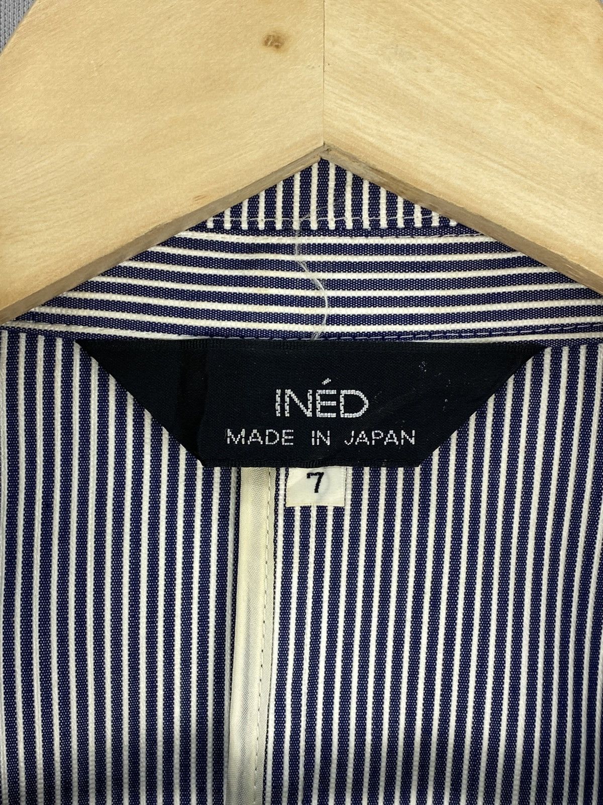Yohji Yamamoto INED Pinstripe Coat Jacket Size XXS / US 00 / IT 34 - 11 Thumbnail