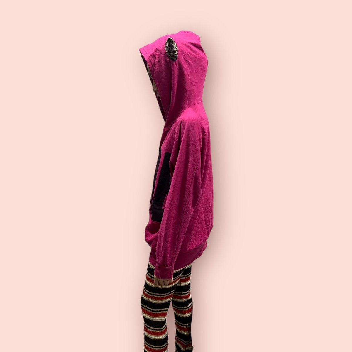Japanese Brand VINTAGE COLZA JAPAN LEOPARD EARS HOODIE Size M / US 6-8 / IT 42-44 - 12 Thumbnail
