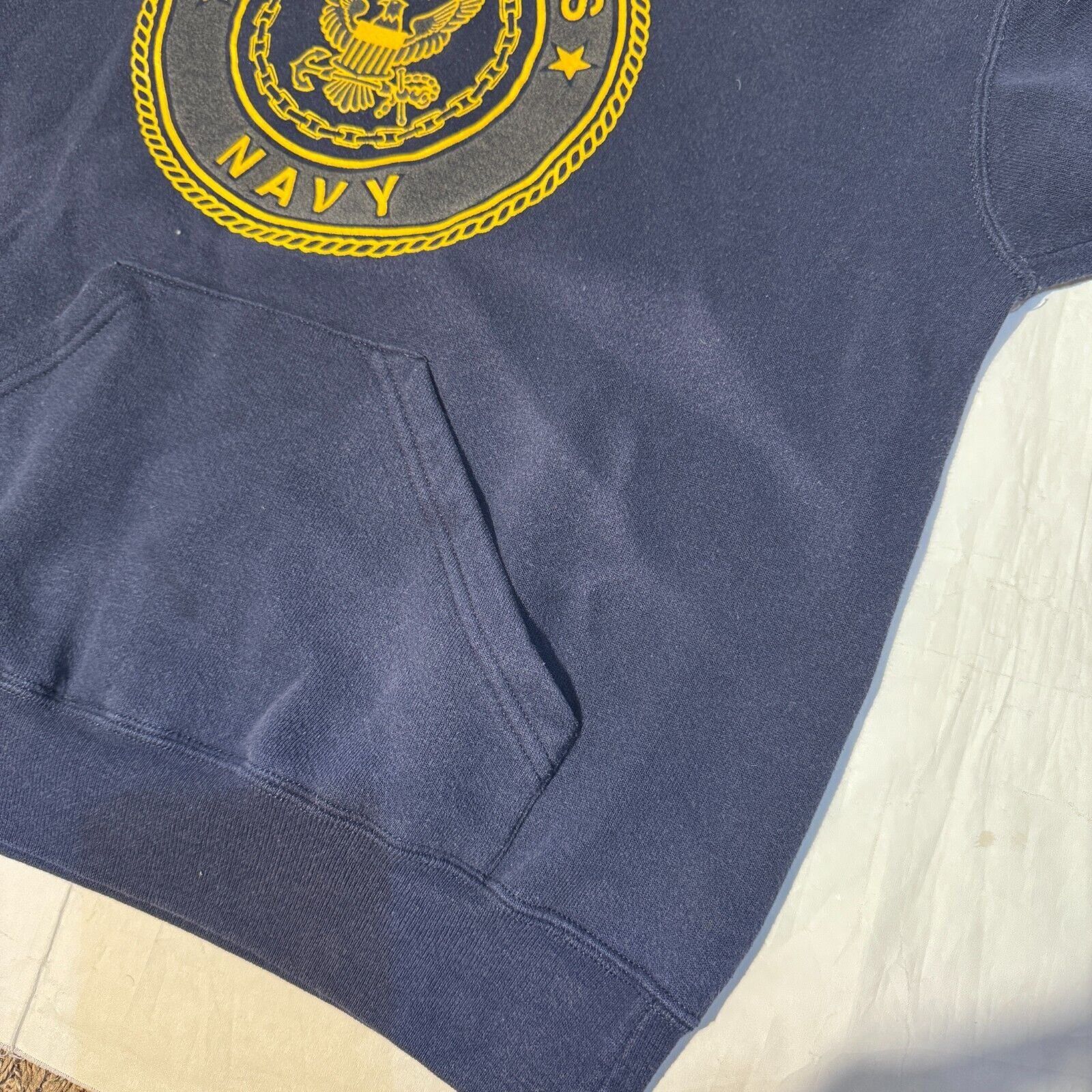 Soffe Vintage 1990s United States Navy Graphic Hoodie - M Reflecti Size US M / EU 48-50 / 2 - 6 Thumbnail