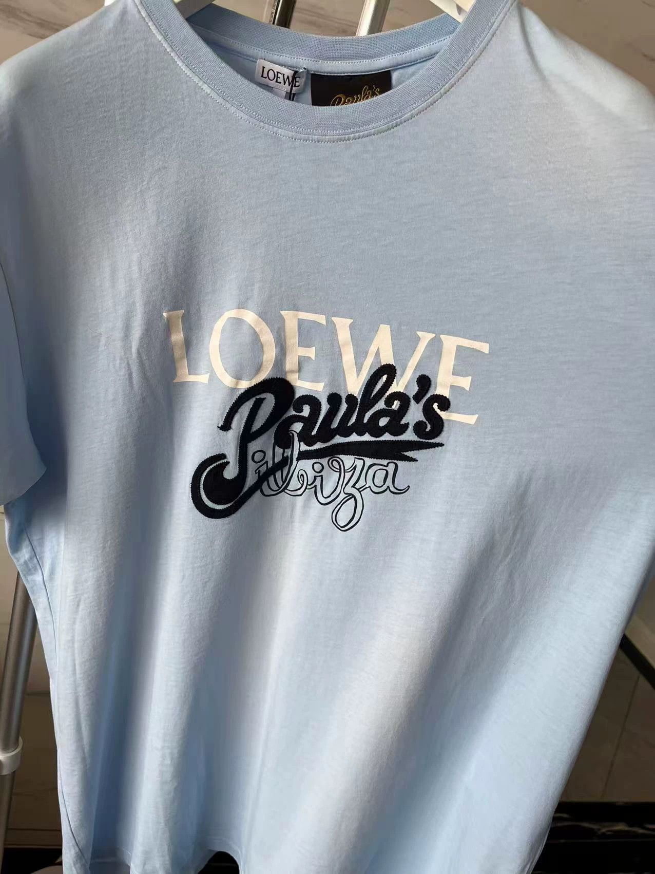 Loewe LOEWE Blue L Short Sleeve Logo Tee New With Tags Size US L / EU 52-54 / 3 - 7 Thumbnail
