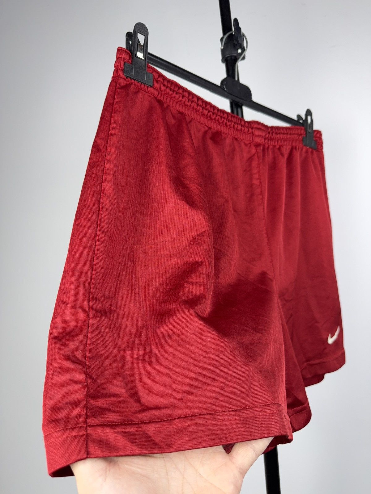 Nike Vintage 80s USA RETRO Nike Red Nylon Training Shorts Y2K Size US 31 - 2 Thumbnail
