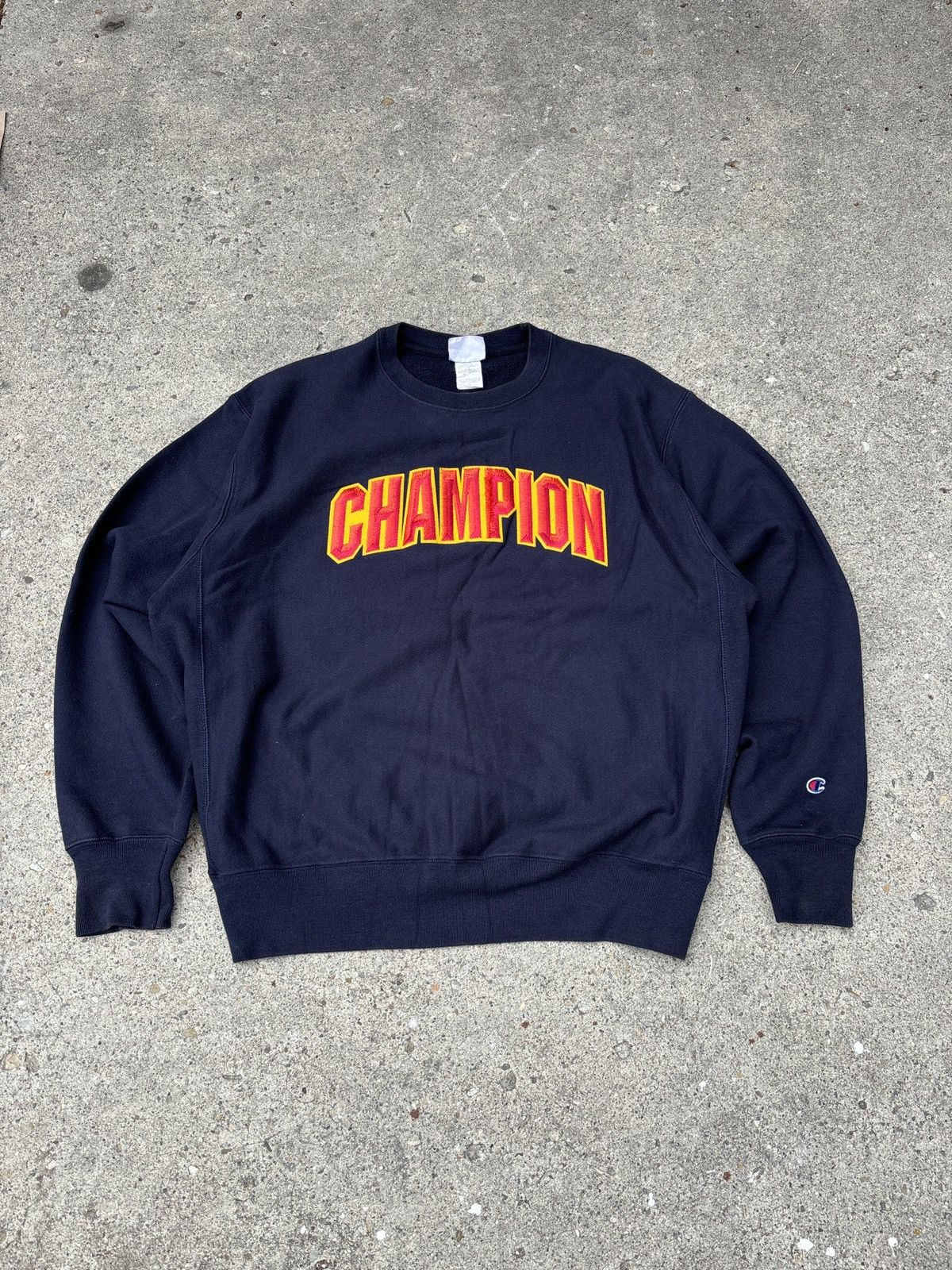 Champion × Vintage vintage embroidered champion crewneck Size US XL / EU 56 / 4 - 1 Thumbnail