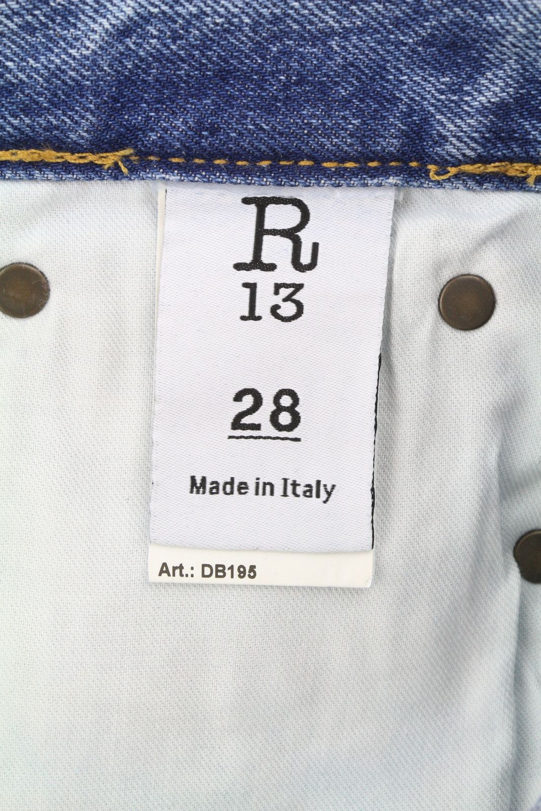 R13 BOYFRIEND 28 Jasper Washed Blue FW25 Jeans 87199 Size 28" / US 6 / IT 42 - 8 Thumbnail