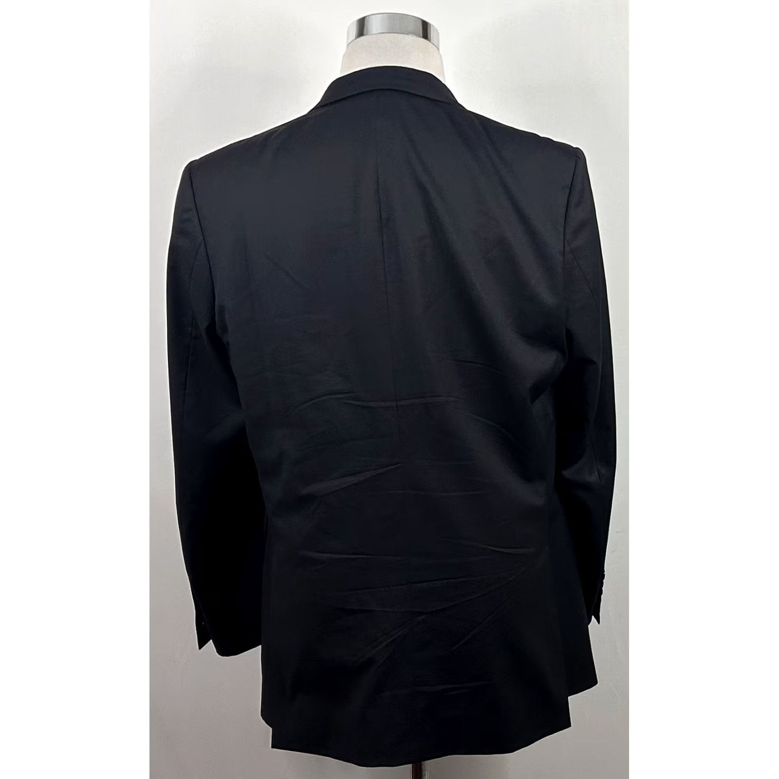 Vintage Samuelsohn Sport Coat 40 Black Plaid Wool Two Button Vented Mens Size US XS / EU 42 / 0 - 6 Thumbnail