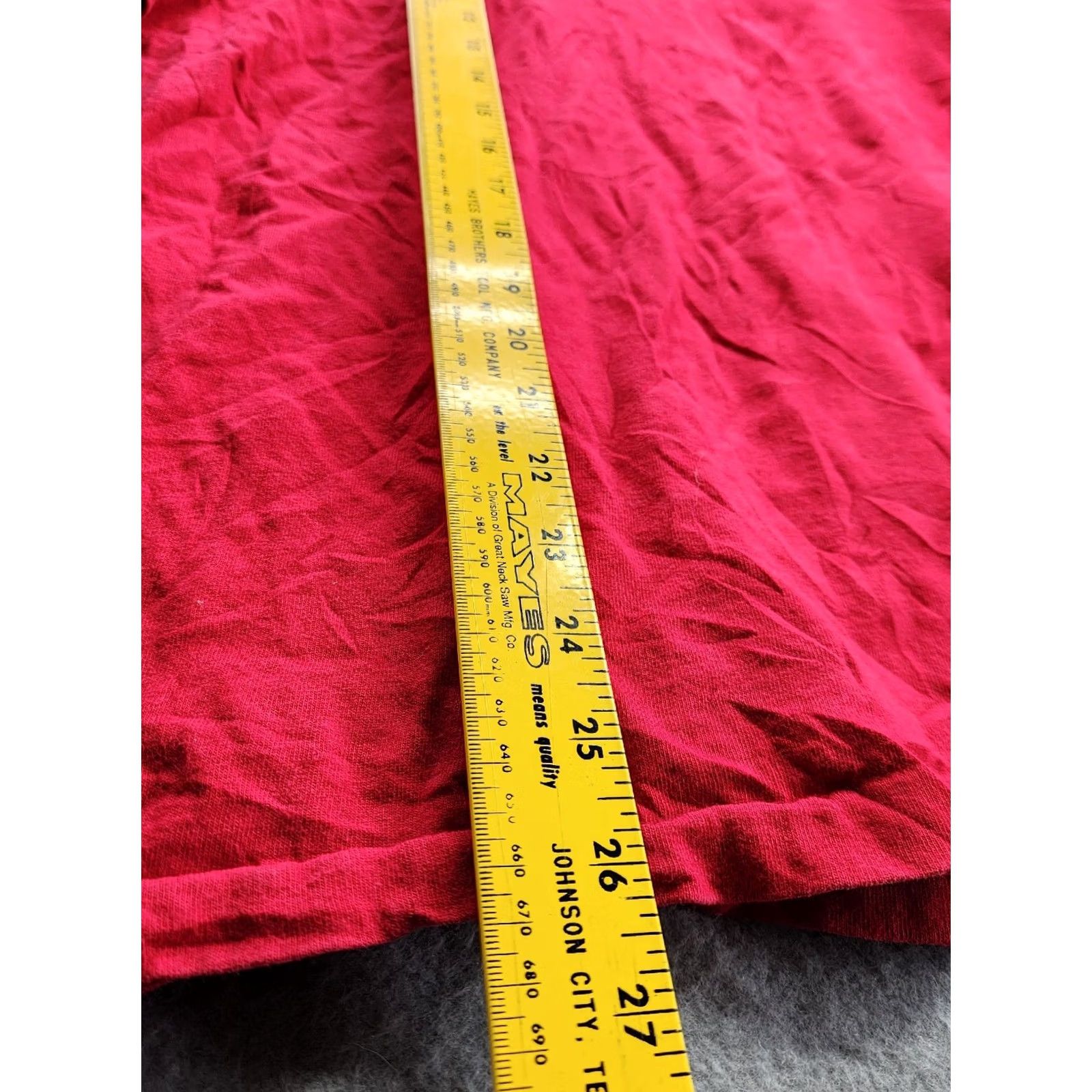 Hanes VINTAGE Hanes Her Way Red Shirt XL Womens USA Single Stitch Made In USA T-Shirt Stitch Blank Shirt Size XL / US 12-14 / IT 48-50 - 5 Thumbnail