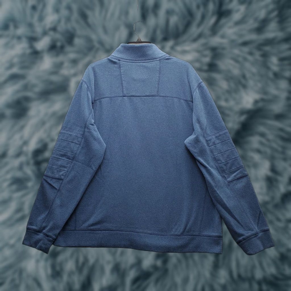 Tommy Bahama Tommy Bahama Sweatshirt Mens Large Blue Embroidered Logo 1/4 Snap Button Mock Neck Pullover Shirt Size US L / EU 52-54 / 3 - 1 Thumbnail