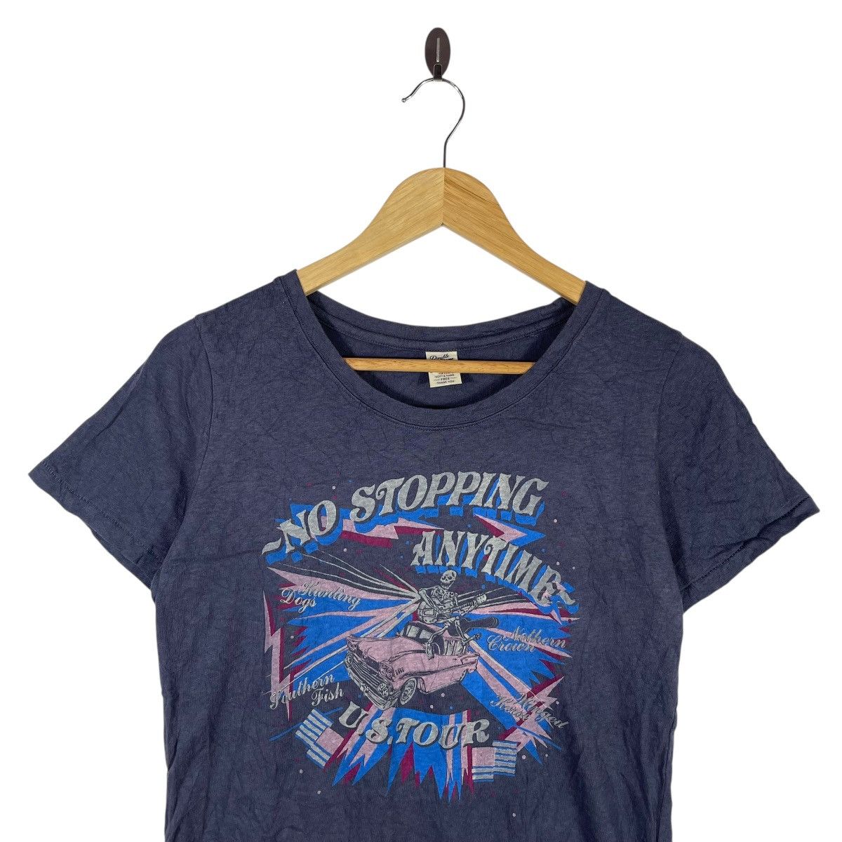 Vintage DOUBLE NAME TOUR BIKE JOE’S “NO STOPPING ANYTIME” T-SHIRT Size US S / EU 44-46 / 1 - 2 Thumbnail