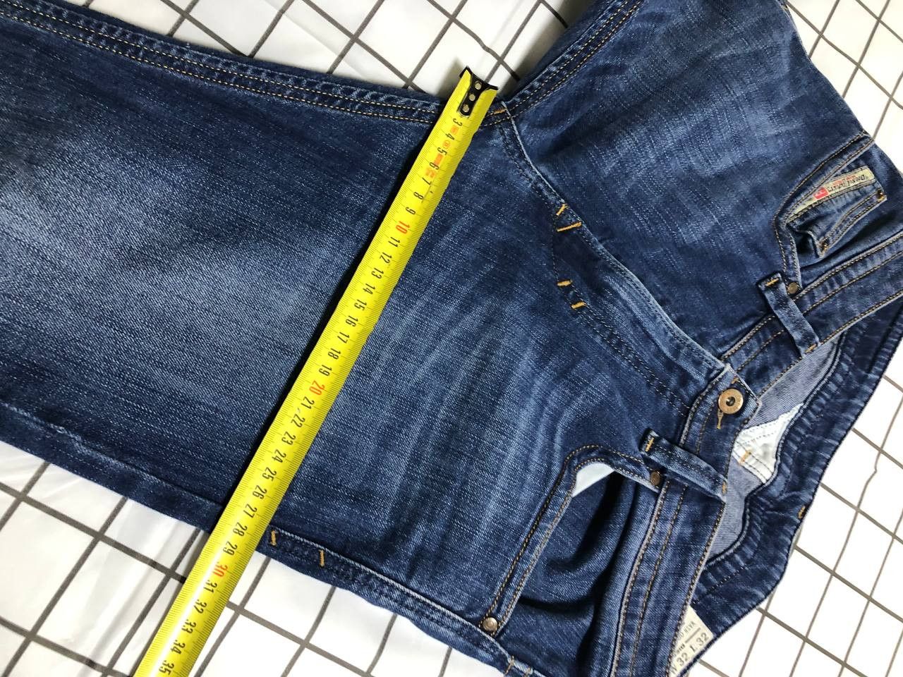 Diesel Diesel Thavar 0880G Faded Whiskered Denim Slim Jeans Size US 32 / EU 48 - 8 Thumbnail