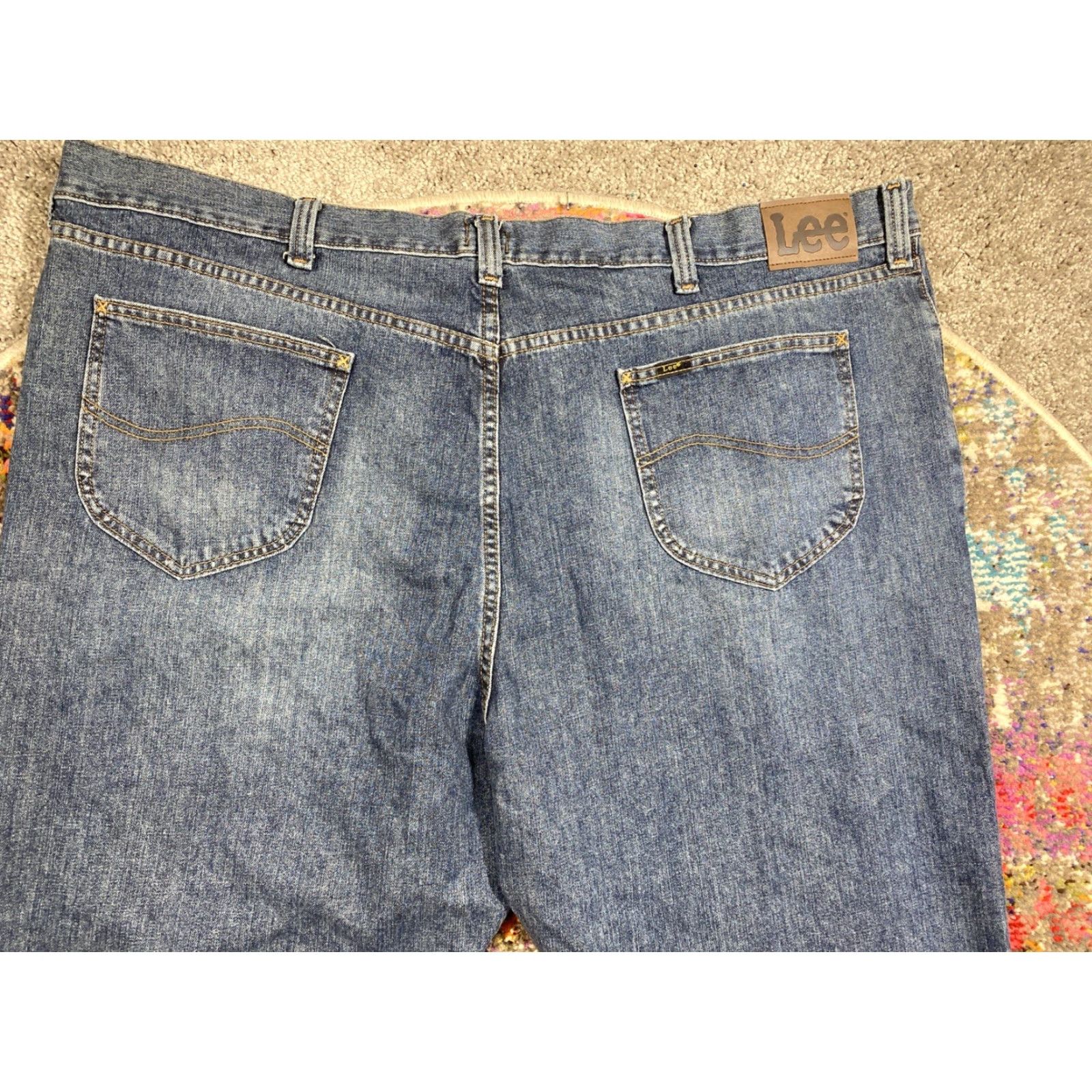 Lee Lee Jeans Men Big & Tall Legendary Relaxed Fit Straight Leg 50x32 Lot Of 2 NEW Size US 34 / EU 50 - 5 Thumbnail