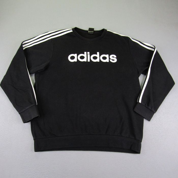 Adidas sweater black online and white