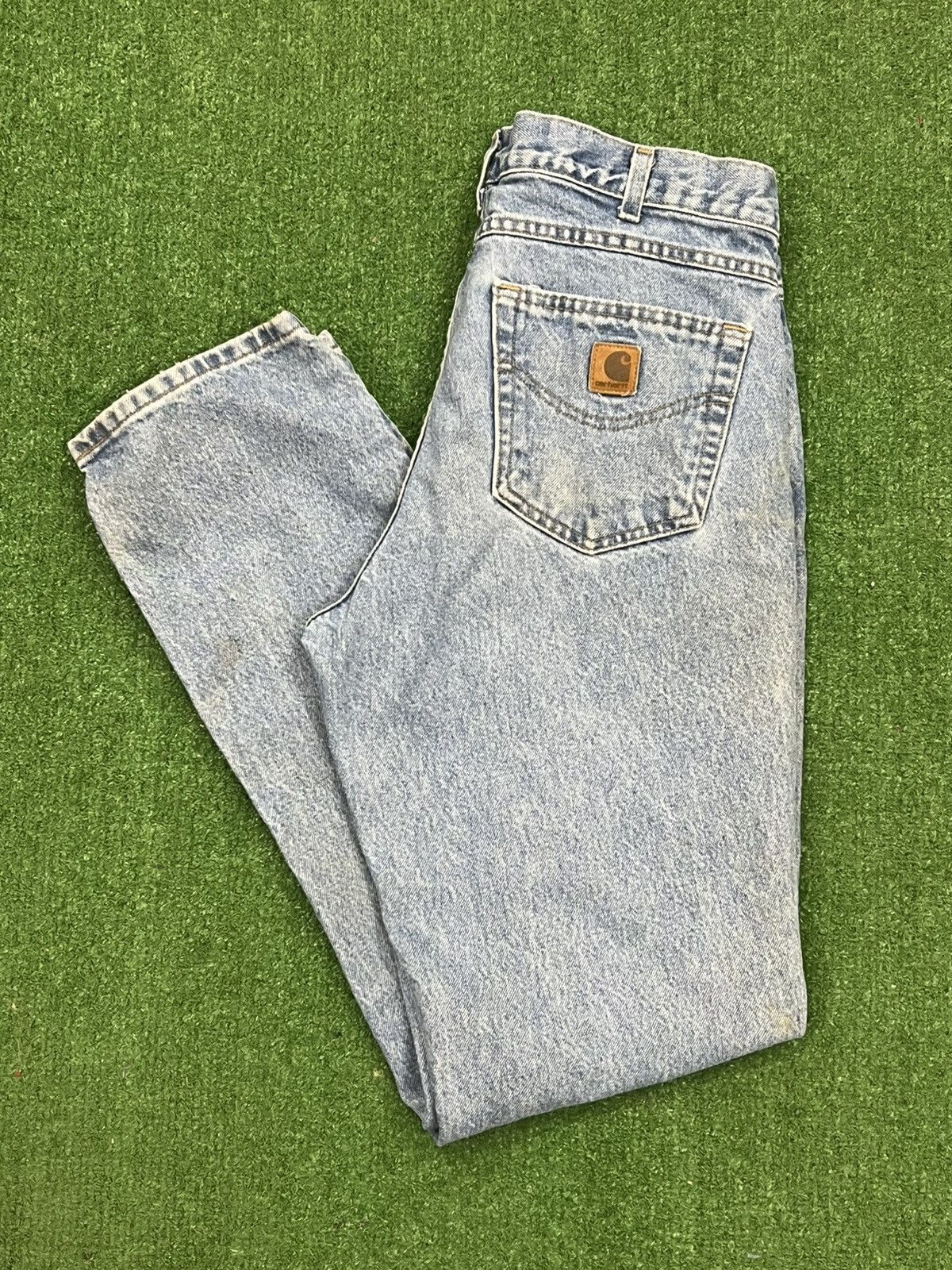 Carhartt Vintage Y2K Carhartt B18 STW Work Jeans Size US 33 - 1 Thumbnail