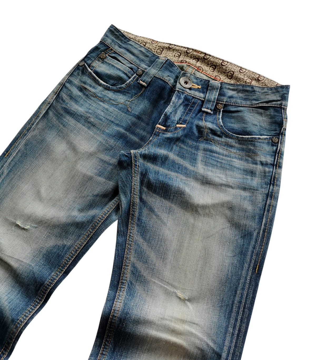 Tornado Mart Edwin Denim Jeans Whisker Honeycombs Vintage Wash Size US 30 / EU 46 - 6 Thumbnail