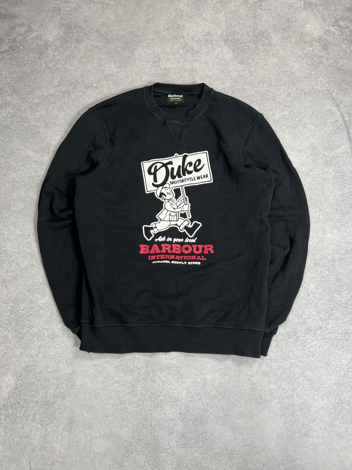 Barbour Barbour International Black Hype Y2K Luxury Sweatshir Size US M / EU 48-50 / 2 - 1 Thumbnail
