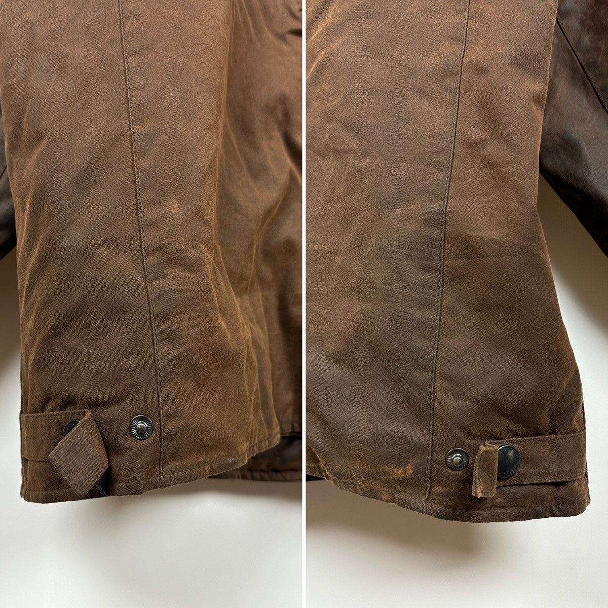 Barbour Vintage Barbour Bushman Brown Waxed Heavy Coat Jacket Size US XL / EU 56 / 4 - 21 Thumbnail