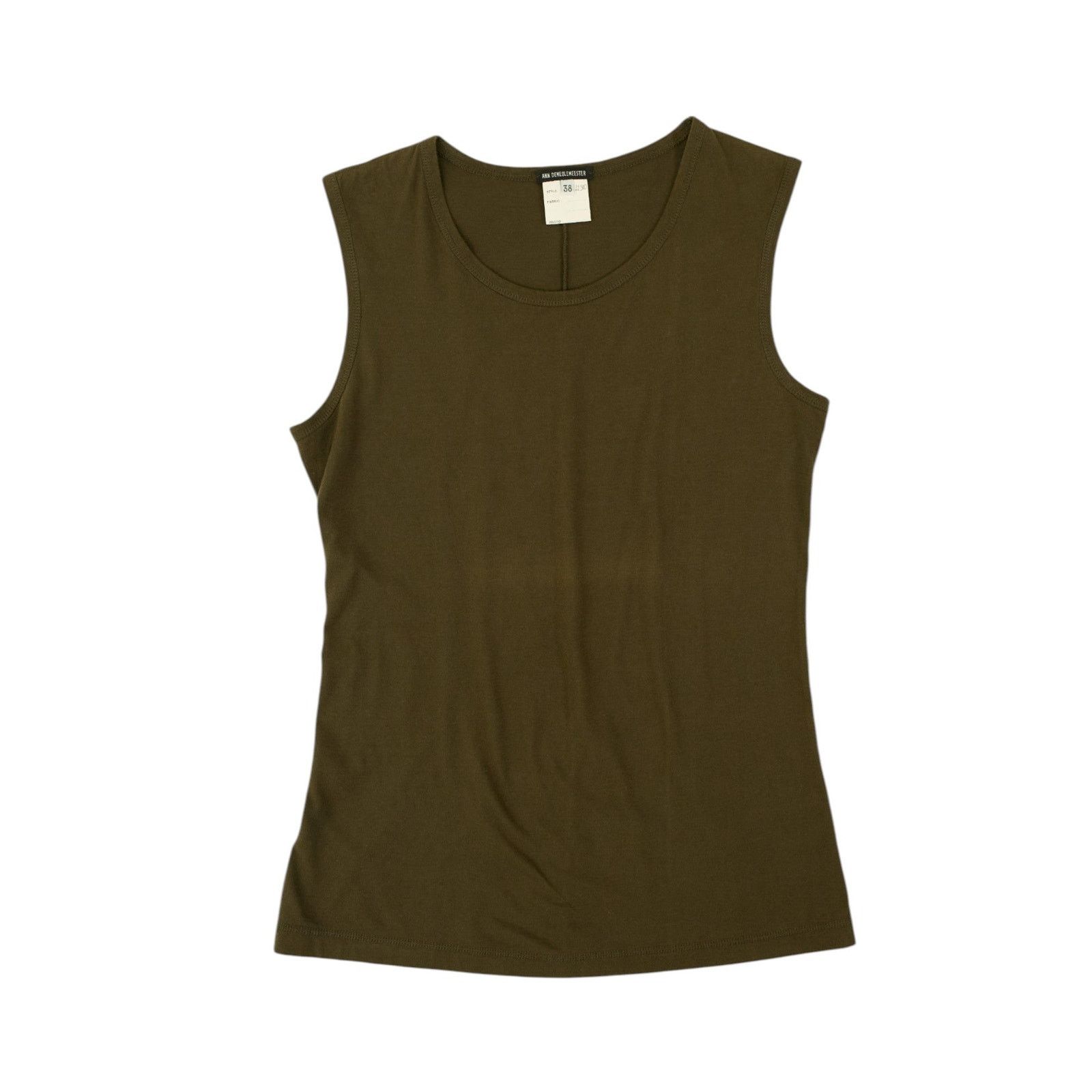 Ann Demeulemeester Dark Green Sleeveless Top Size XS / US 0-2 / IT 36-38 - 1 Thumbnail