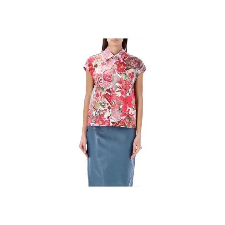 Marni Marni Floral Print Short Sleeve Shirt for Women Size M / US 6-8 / IT 42-44 - 1 Thumbnail