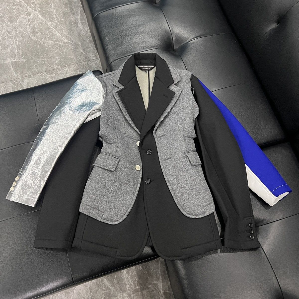 Comme des Garcons Homme Plus Comme des Garçons Homme Plus SS21 Runway Deconstructed Bonde Size 40S - 2 Thumbnail