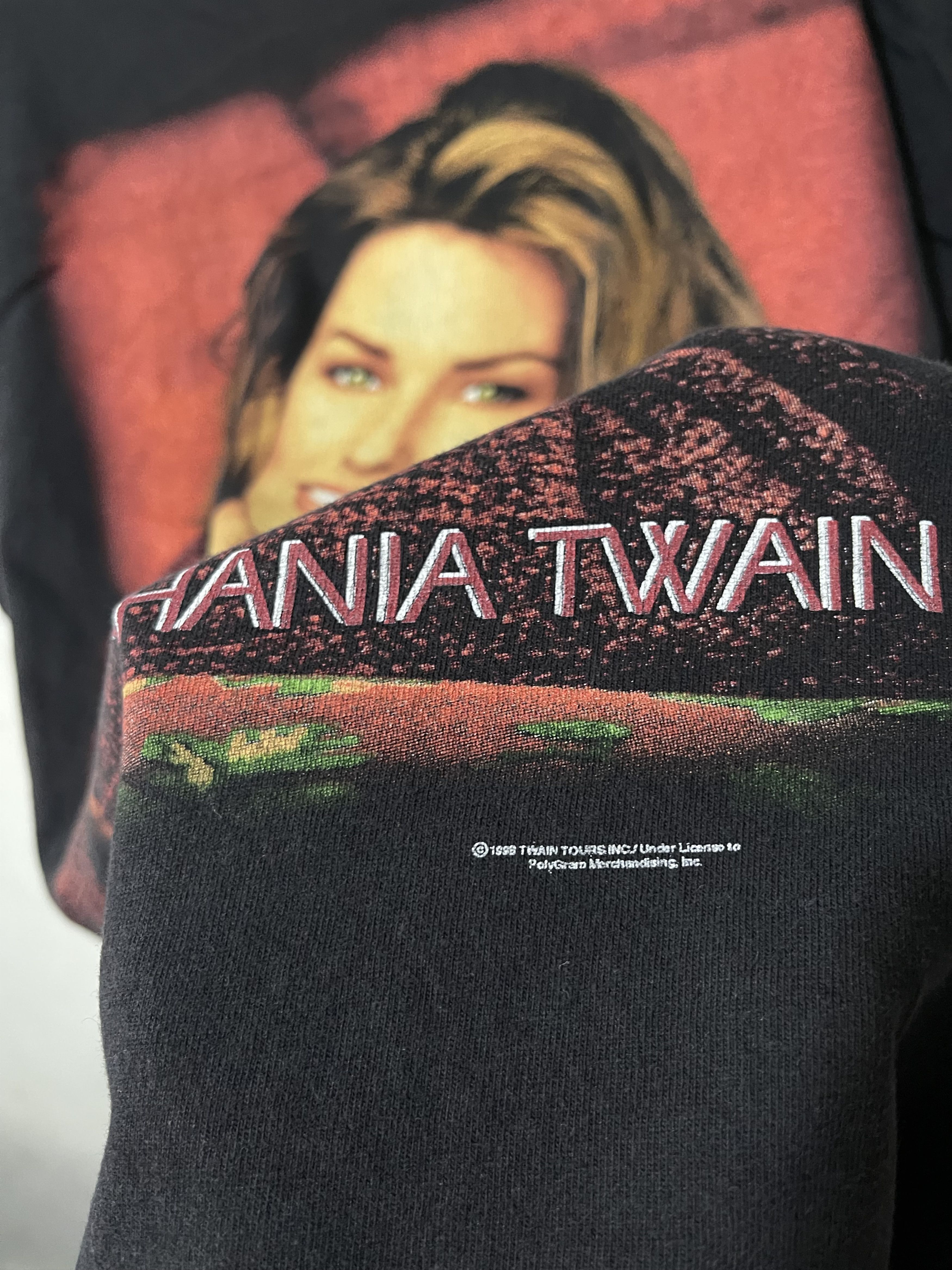 Band Tees × Vintage Vintage 1998 Shania Twain Shirt Size US XL / EU 56 / 4 - 3 Thumbnail