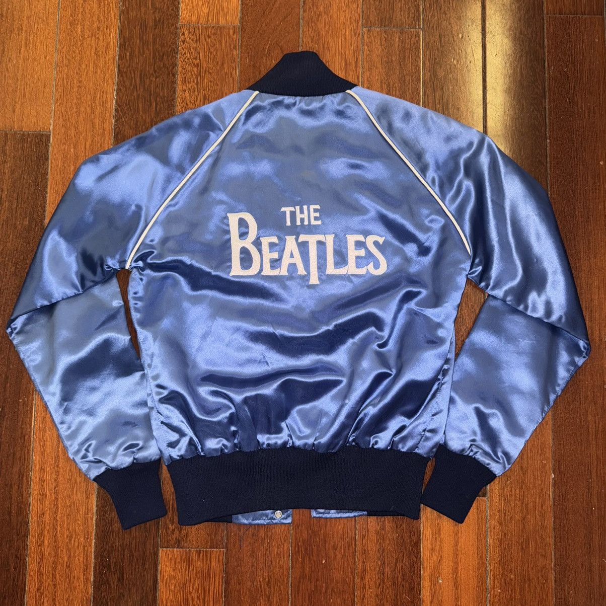 Vintage VINTAGE RARE 1970’s The Beatles Blue Bomber Jacket Size US S / EU 44-46 / 1 - 3 Thumbnail