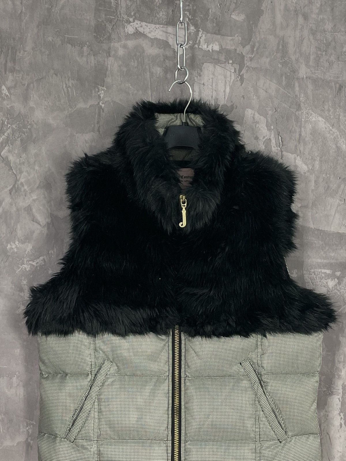 Juicy Couture Vintage Y2k Juicy Couture Fur Sherpa Womens Vest 00s Size XL / US 12-14 / IT 48-50 - 2 Thumbnail