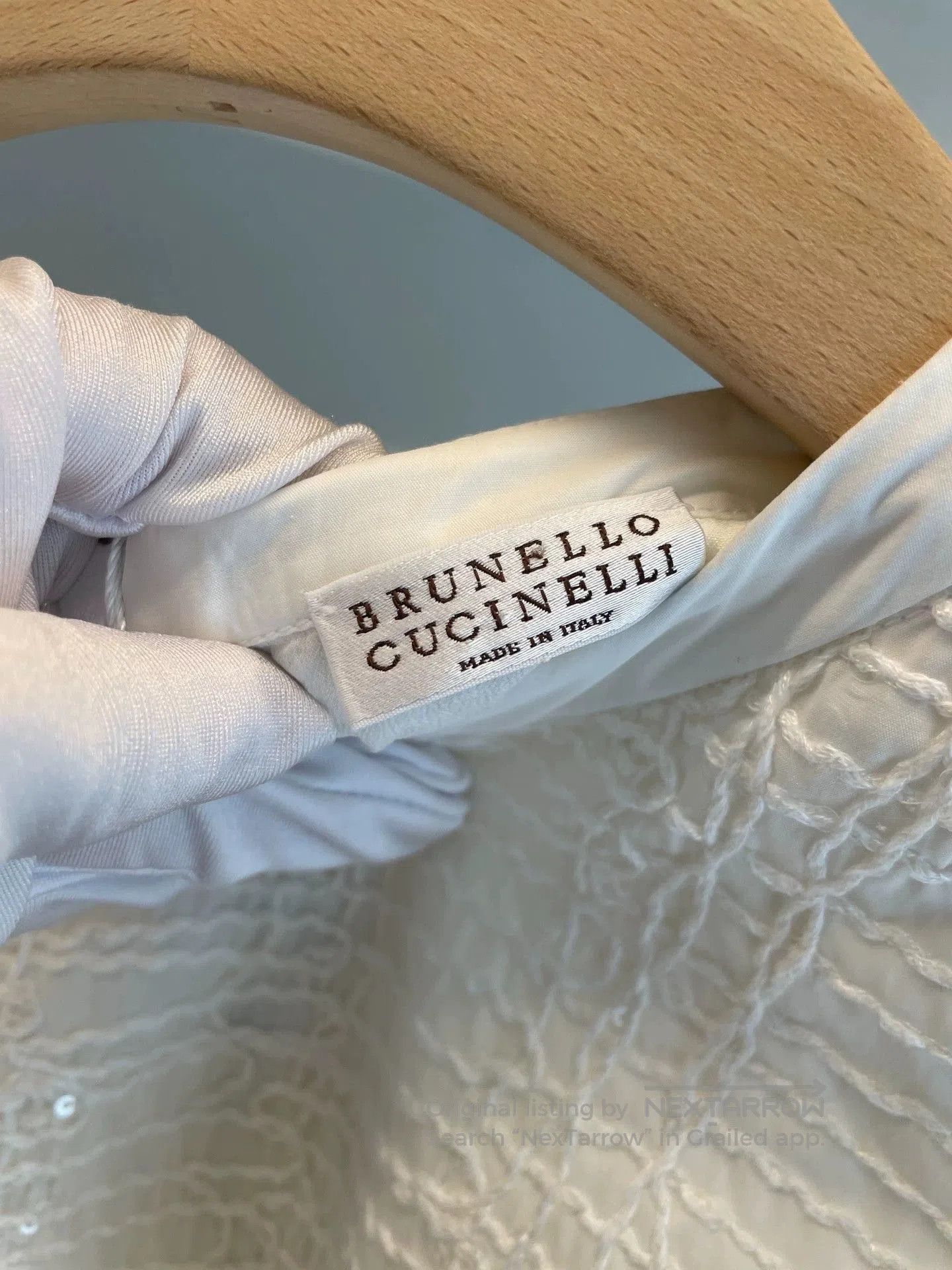 Brunello Cucinelli Brunello Cucinelli White Cotton Short-Sleeve T-shirt S. Size US S / EU 44-46 / 1 - 2 Thumbnail