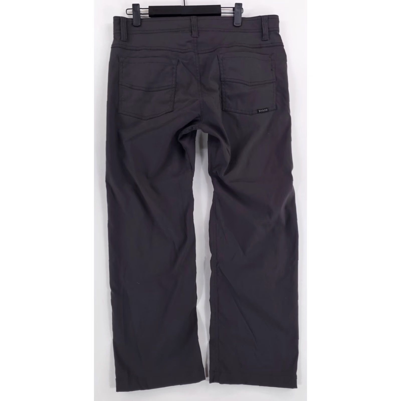 Prana Prana Brion Pants Slim Fit Dark Gray Mens 33 x 32 Performance Hiking Pants 33 x 26 Actual Mens Slim Gray Prana Brion Pants Size US 33 - 4 Thumbnail